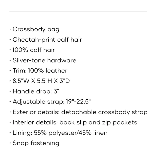 MICHAEL KORS XTRA SMALL CHEETAH PRINT CALF HAIR AND LEATHER CROSSBODY BAG - Picture 5 of 5